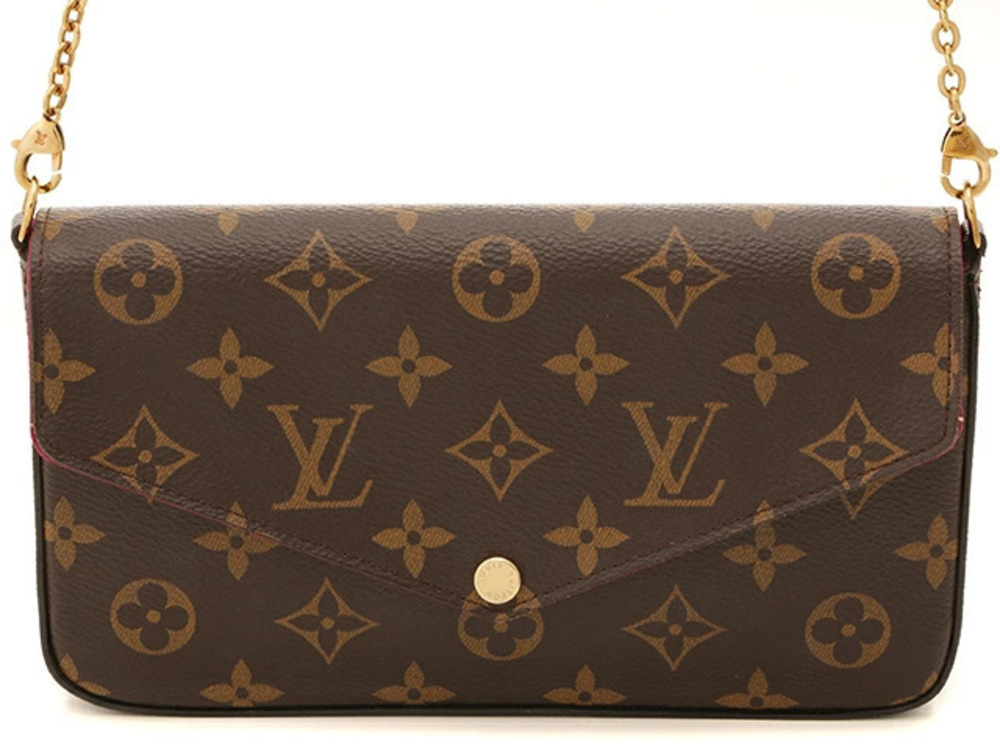 LOUIS VUITTON Pochette Felicie Monogram Fuschia Pink